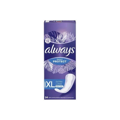 Always Daily Protect Extra Long Σερβιετάκια 4 σταγόνες 24τμχ 