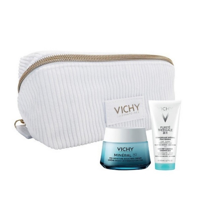 Vichy Mineral 89 Σετ Περιποίησης για Ενυδάτωση με Κρέμα Προσώπου Mineral 89 72Ωρών & Vichy Purete Thermal 3 in 1 100ml  & Νεσεσέρ 