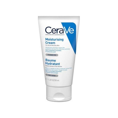 CeraVe Moisturising Ενυδατική Κρέμα Σώματος με Υαλουρονικό Οξύ για Ξηρές Επιδερμίδες 50ml