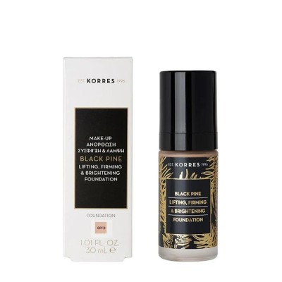 Korres Foundation Black Pine BPF0 Lifting, Firming & Brightening 30ml