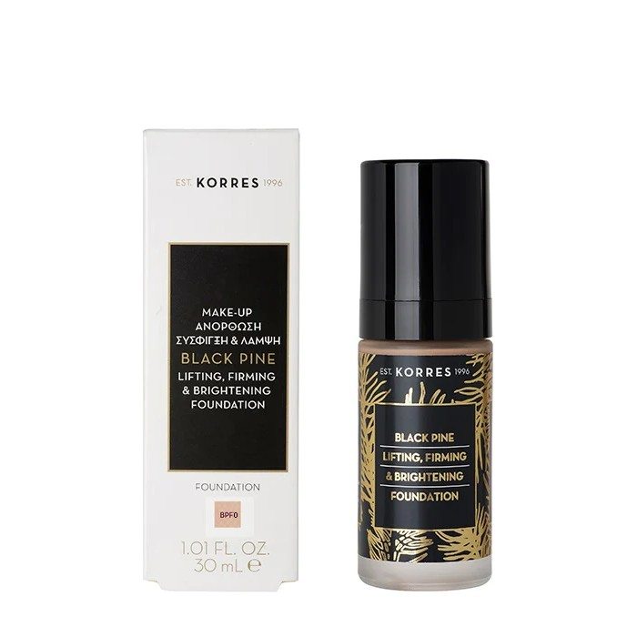 Korres Foundation Black Pine BPF0 Lifting, Firming & Brightening 30ml