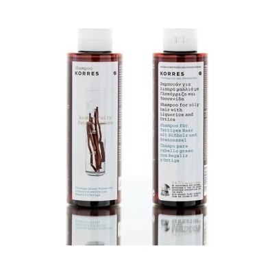 Korres  Σαμπουάν Licorice & Urtica  για Λιπαρά Μαλλιά 2x250ml