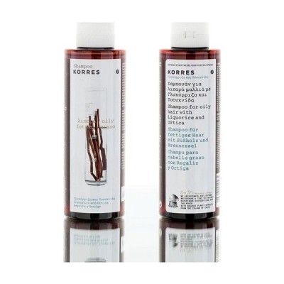 Korres  Σαμπουάν Licorice & Urtica  για Λιπαρά Μαλλιά 2x250ml