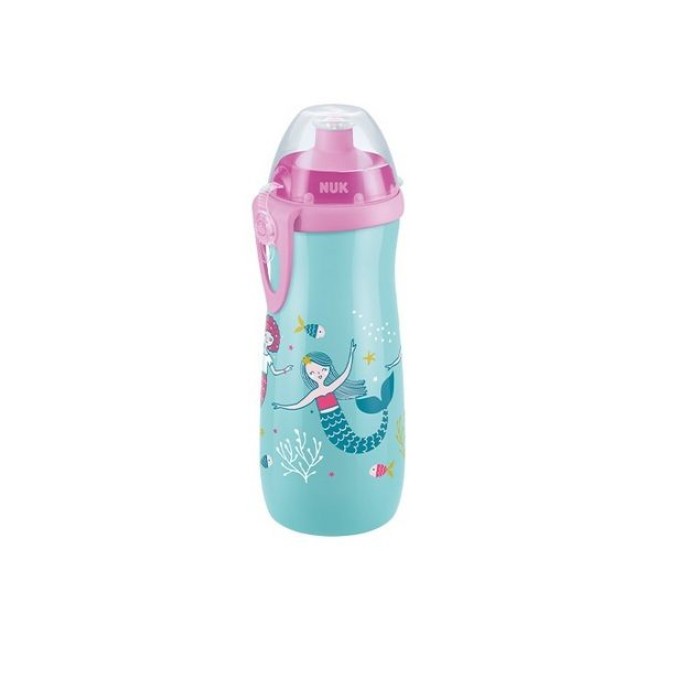 Nuk Sports Cup Εκπαιδευτικό Μπιμπερό 450ml Γοργόνες 24m+