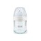 Nuk Nature Sense Γυάλινο Μπιμπερό 120ml με Θηλή Σιλικόνης, Grey Dots και Δείκτη Θερμοκρασίας για 0-6 μηνών
