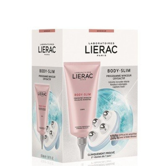 Lierac Slim Cryoactif Concentre Κρυονεργή Καταπολέμηση της Εγκατεστημένης Κυτταρίτιδας 150ml & Slimming Roller Συσκευή Μασάζ