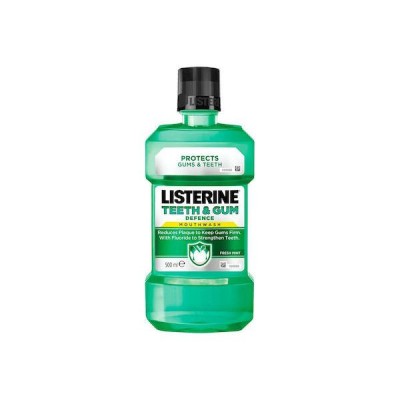 Listerine Teeth & Gum Defence Στοματικό Διάλυμα κατά της Πλάκας 500ml