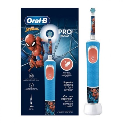 Oral-B Ηλεκτρική Οδοντόβουρτσα Vitality Pro Spiderman για 3+ χρονών