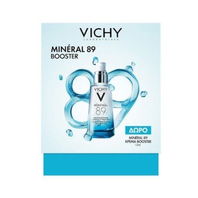 Vichy Mineral 89 Booster Ενυδατικό Serum 50ml & ΔΩΡΟ Mineral 89 Κρέμα Booster Ενυδάτωσης 15ml