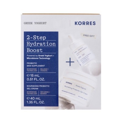 Korres Promo Greek Yoghurt Gel-Cream 40ml & Probiotic Skin-Supplement Serum 15ml