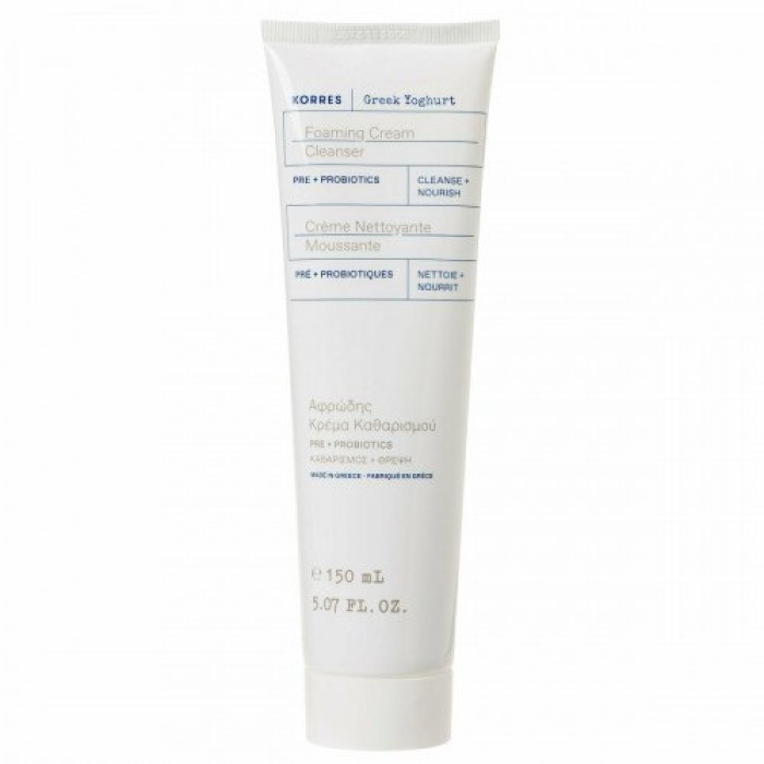 Korres Greek Yoghurt Foaming Cream Cleanser Pre-Probiotics 150ml