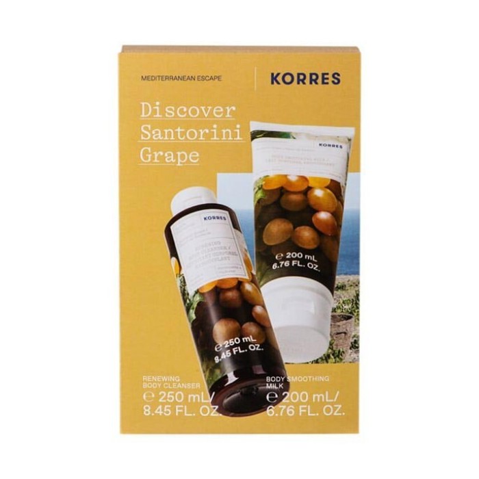 Korres  Discover Santorini Grape Αμπέλι Σαντορίνης Αφρόλουτρο 250ml & Ενυδατικό Γαλάκτωμα Σώματος 200ml