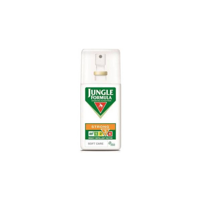 JUNGLE FORMULA Strong Soft Care Άοσμη Εντομοαπωθητική Λοσιόν σε Spray με IRF 3 Κατάλληλη για Παιδιά άνω των 3 Ετών  75ml