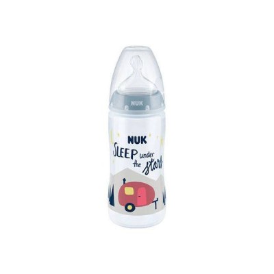 Nuk First Choice+ Μπιμπερό Πλαστικό 300ml  Γαλάζιο  Hello Adventure Limited Edition 6m+ 