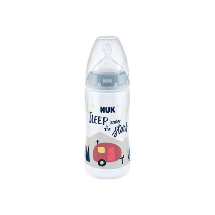 Nuk First Choice+ Μπιμπερό Πλαστικό 300ml  Γαλάζιο  Hello Adventure Limited Edition 6m+ 