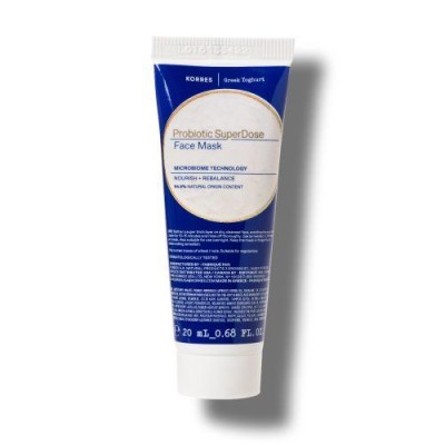 Korres Greek Yoghurt Probiotic Superdose Face Mask, Μάσκα Ενυδάτωσης Με Προβιοτικά, 20ml