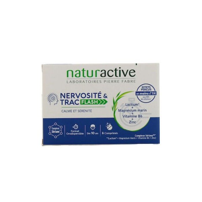 Naturactive Seriane Stress FLASH Συμπλήρωμα για το Άγχος 6 ταμπλέτες