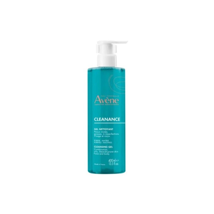 Avene Gel κατά της Ακμής Cleanance Cleansing Oily Blemish Prone Skin για Λιπαρές Επιδερμίδες 400ml