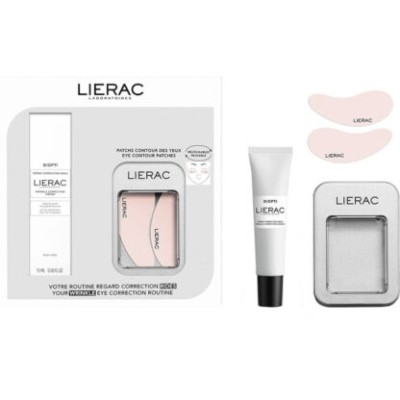 Lierac Promo Diopti Wrinkle Correction Cream 15ml & Eye Contour Reusable Patches 1 Ζευγάρι 