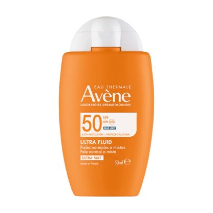 Avene Ultra Fluid Invisible Spf50 Αντηλιακή Κρέμα Προσώπου 50ml