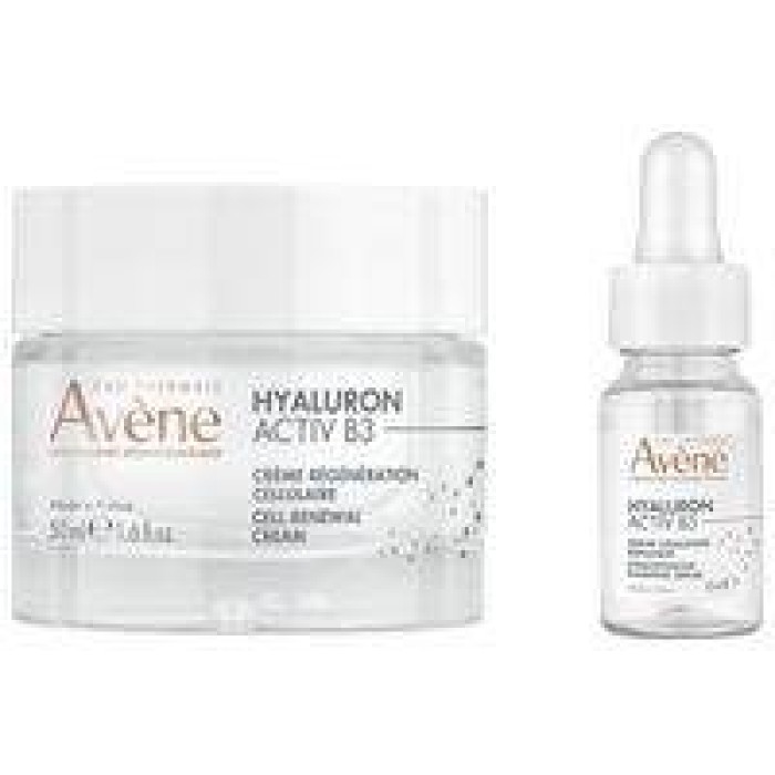 AVENE PROMO Hyaluron Activ B3 Πλούσια Κρέμα Κυτταρικής Αναγέννησης & Δώρο Hyaluron Activ B3 Ορός 10 ml