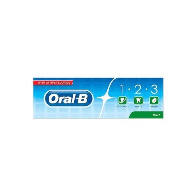 Oral-B ΟΔΟΝΤΟΚΡΕΜΑ 1.2.3 75ML ΓΕΥΣΗ ΜΕΝΤΑ
