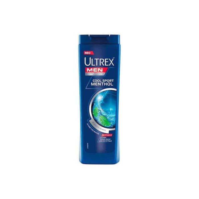 Ultrex  Men Cool Sport Menthol  Σαμπουάν για κάθε τύπο μαλλιών 360ml