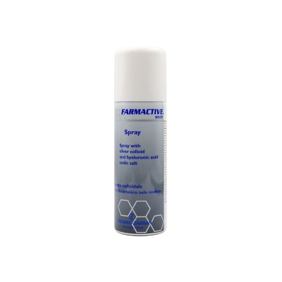 Farmactive Silver Spray με κολλοειδή Άργυρο και Υαλουρονικό οξύ 125ml