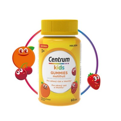 Centrum Kids Gummies Multifruit Παιδική Πολυβιταμίνη Γεύση Φρούτων 60 ζελεδάκια από 3 ετών