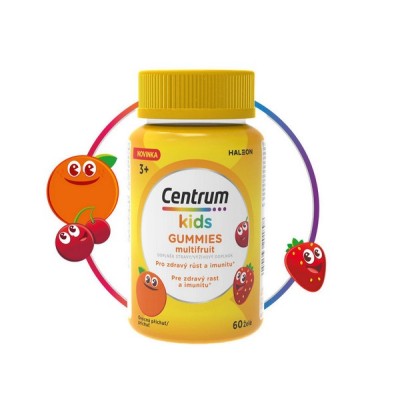 Centrum Kids Gummies Multifruit Παιδική Πολυβιταμίνη Γεύση Φρούτων 60 ζελεδάκια από 3 ετών