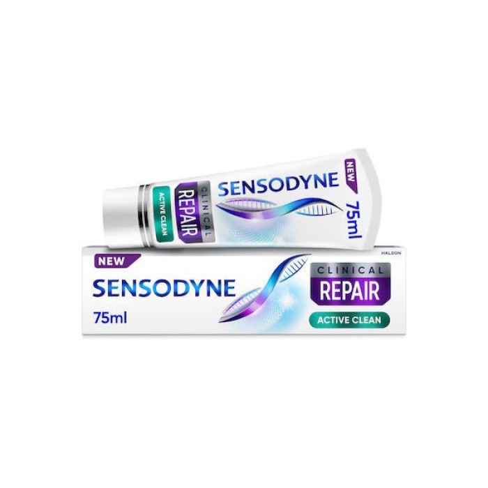 Sensodyne Clinical Repair Active Clean-Οδοντόκρεμα για Αναδόμηση των Ευαίσθητων δοντιών, 75ml