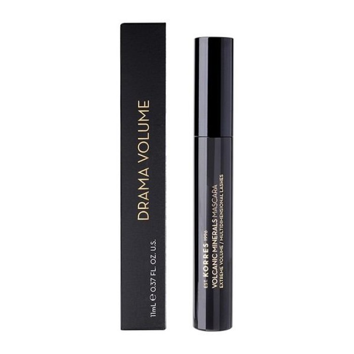 Korres Drama Volcanic Minerals Mascara για Όγκο 01 Black 11ml