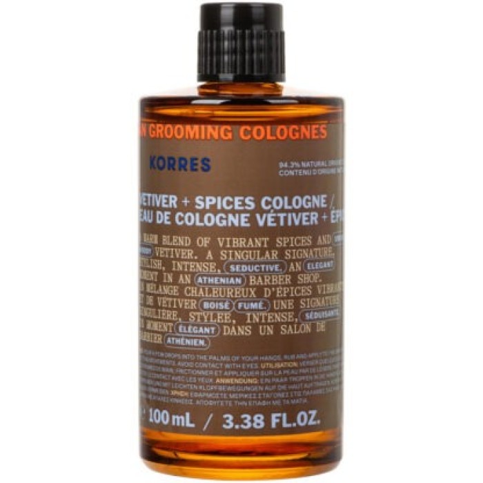 Korres ​Athenian Grooming Vetiver & Spices Eau de Cologne 100ml