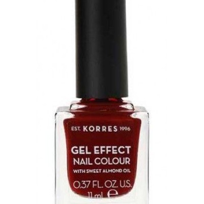 Korres Gel Effect Nail Colour No.59 Wine Red Βερνίκι Νυχιών 