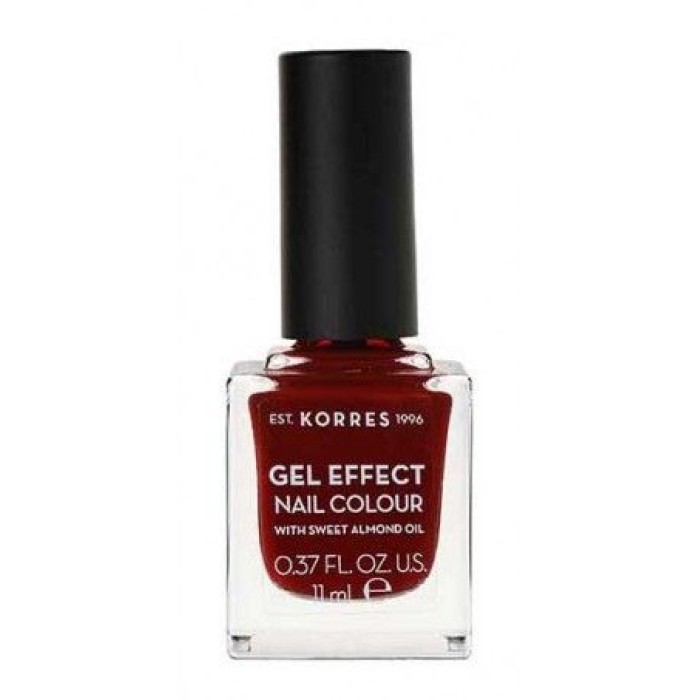 Korres Gel Effect Nail Colour No.59 Wine Red Βερνίκι Νυχιών 