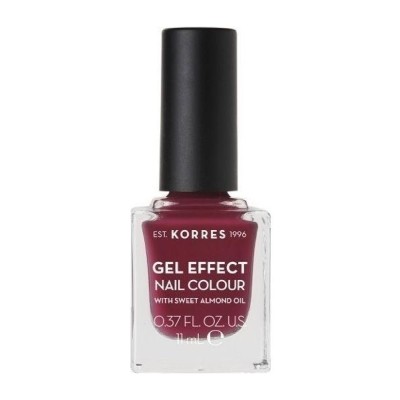 Korres Gel Effect Nail Colour 74 Berry Addict Βερνίκι Νυχιών 11ml