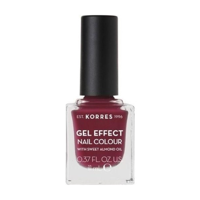 Korres Gel Effect Nail Colour 74 Berry Addict Βερνίκι Νυχιών 11ml