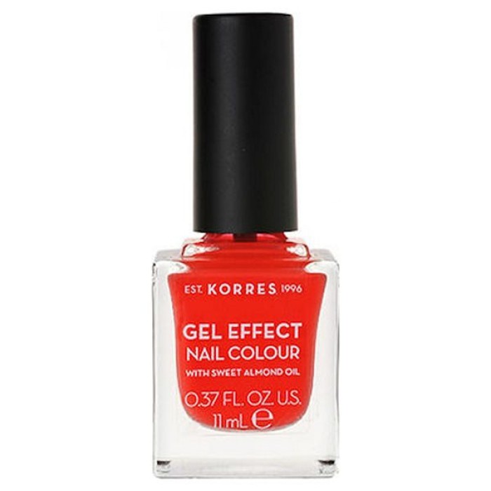 Korres Gel Effect Gloss Βερνίκι Νυχιών Μακράς Διαρκείας Κοραλί 45 Coral 11ml