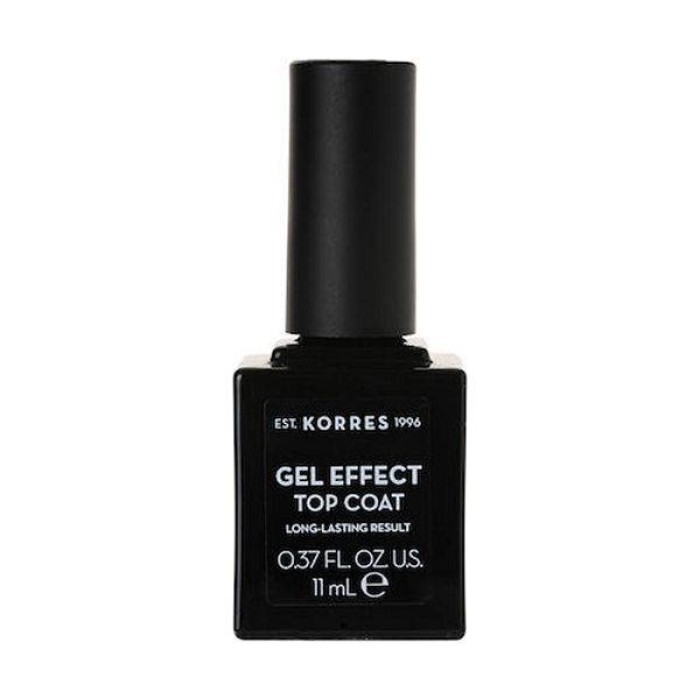 Korres Gel Effect Nail Top Coat Βερνίκι Λάμψης Νυχιών 11ml