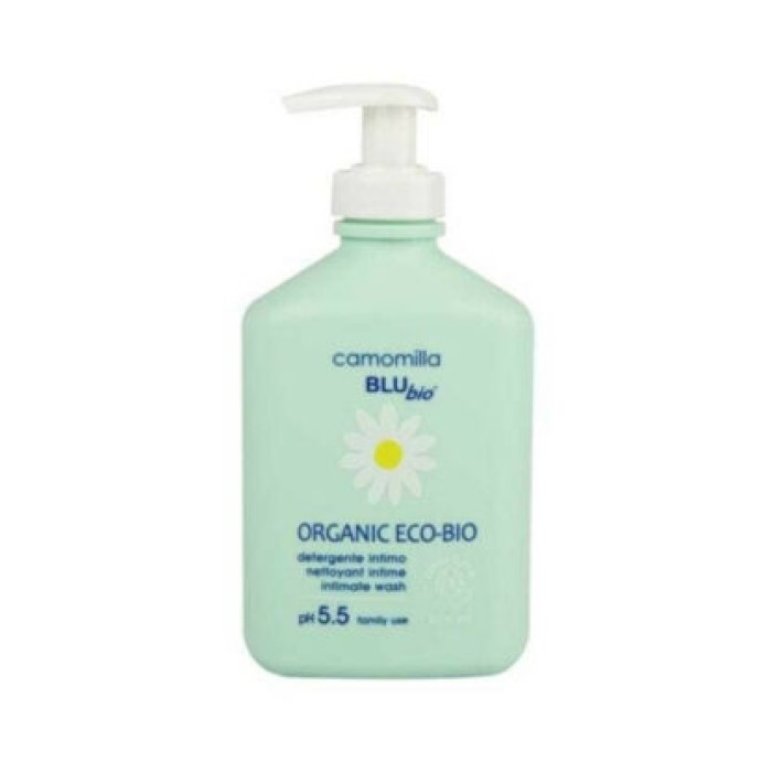 Camomilla Blu Organic Eco-Bio pH 5.5 Υγρό Καθαρισμού με Χαμομήλι και Αλόη 300ml