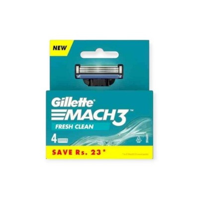 Gillette MACH3 FRESH CLEAN Ανταλλακτικές Λεπίδες 4τμχ