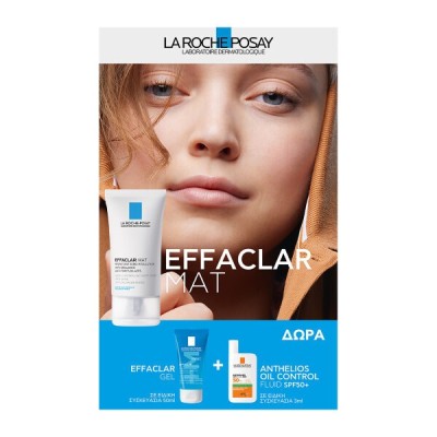 La Roche Posay Promo Effaclar Mat 40ml & Effaclar Gel 50ml & Anthelios Oil Correct Spf50 3ml
