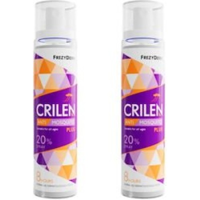 Frezyderm Promo Pack Crilen Anti-Mosquito Plus Spray 20% για Προστασία από Κουνούπια 2x100ml