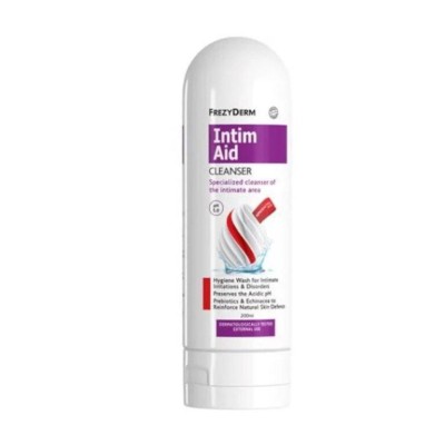 Frezyderm Intim Aid Cleanser Ph5.0 200ml, Καθαριστικό Ευαίσθητης Περιοχής με Προβιοτικά & Εχινάκεια 200ml 