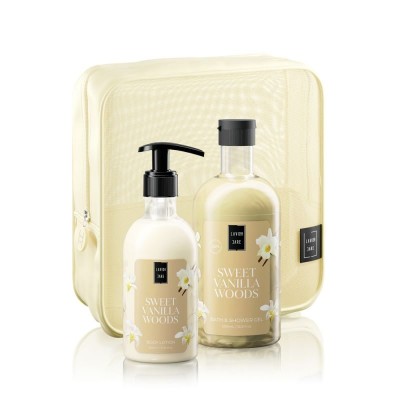 Lavish Care Sweet Vanilla Woods Body Care Bag Gift Set 