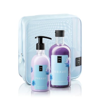 Lavish Care Twilight Body Care Bag Gift Set, Shower gel 500ml και Body lotion 300ml