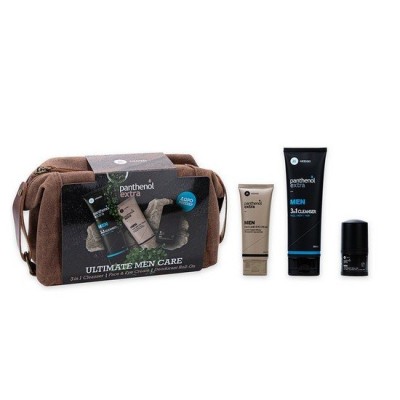 Panthenol Extra Promo Men Face & Eye Cream 100ml & Deodorant Roll On 50ml & 3in1 Cleanser 200ml