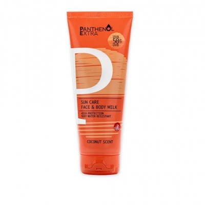 Panthenol Extra Sun Care Face & Body Milk Αντηλιακό Γαλάκτωμα SPF 50 για Πρόσωπο & Σώμα με Άρωμα Καρύδας 200ml