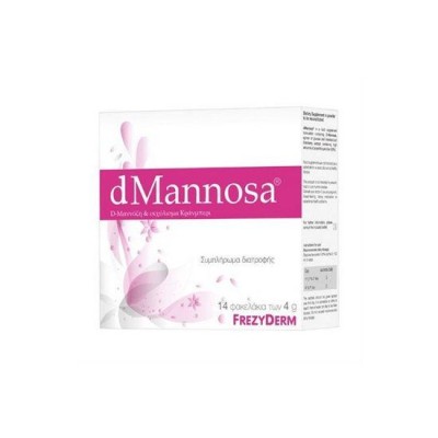 Frezyderm dMANNOSA Συμπλήρωμα Διατροφής για το Ουροποιητικό Σύστημα 14 φακελάκια 4gr