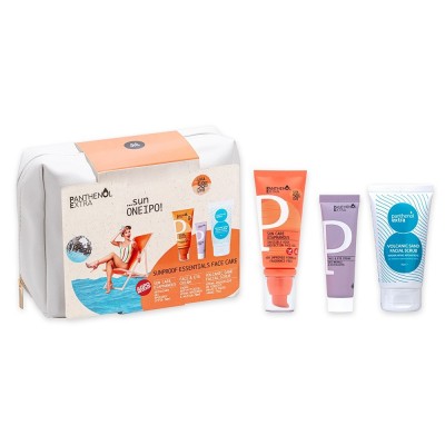 Panthenol Extra Promo Αντηλιακό Gel Προσώπου Spf 50, 50ml & Αντιρυτιδική Κρέμα 20ml & Volcanic Sand Facial Scrub 75ml